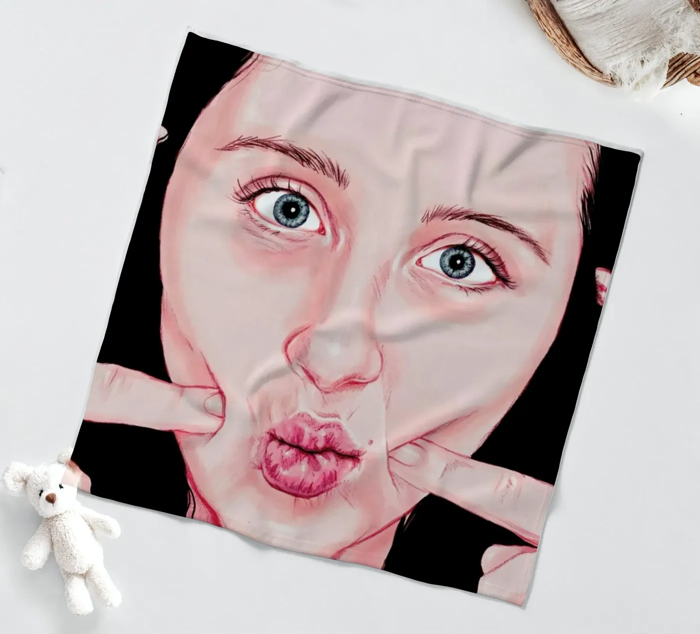 Cheek Fleecedecke von Laura O'Connor