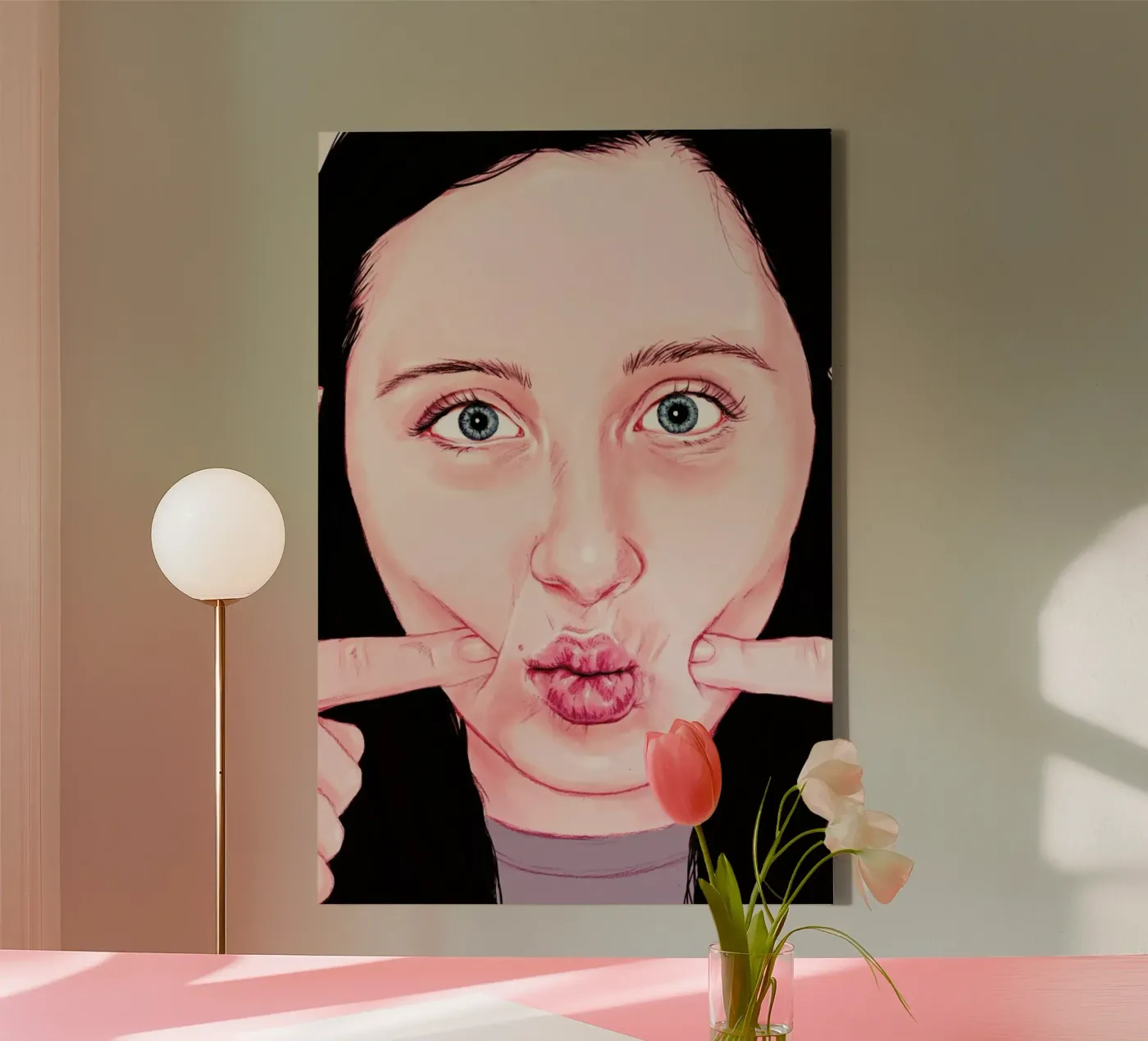 Cheek canvas by Laura O'Connor