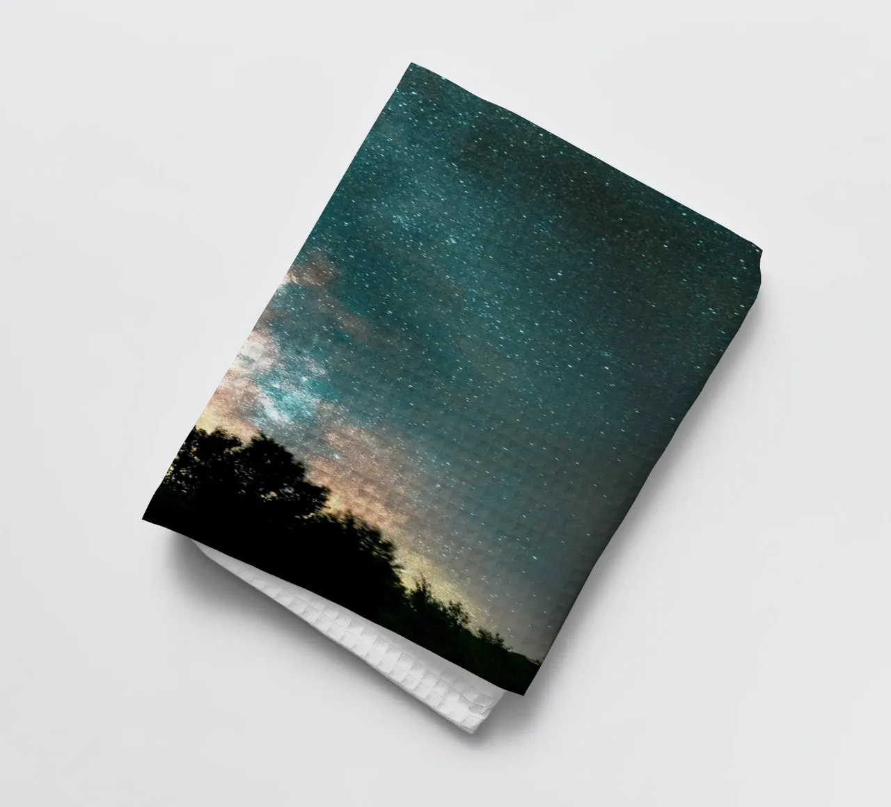 galassia stelle cielo notturno canovaccio da cucina da space words