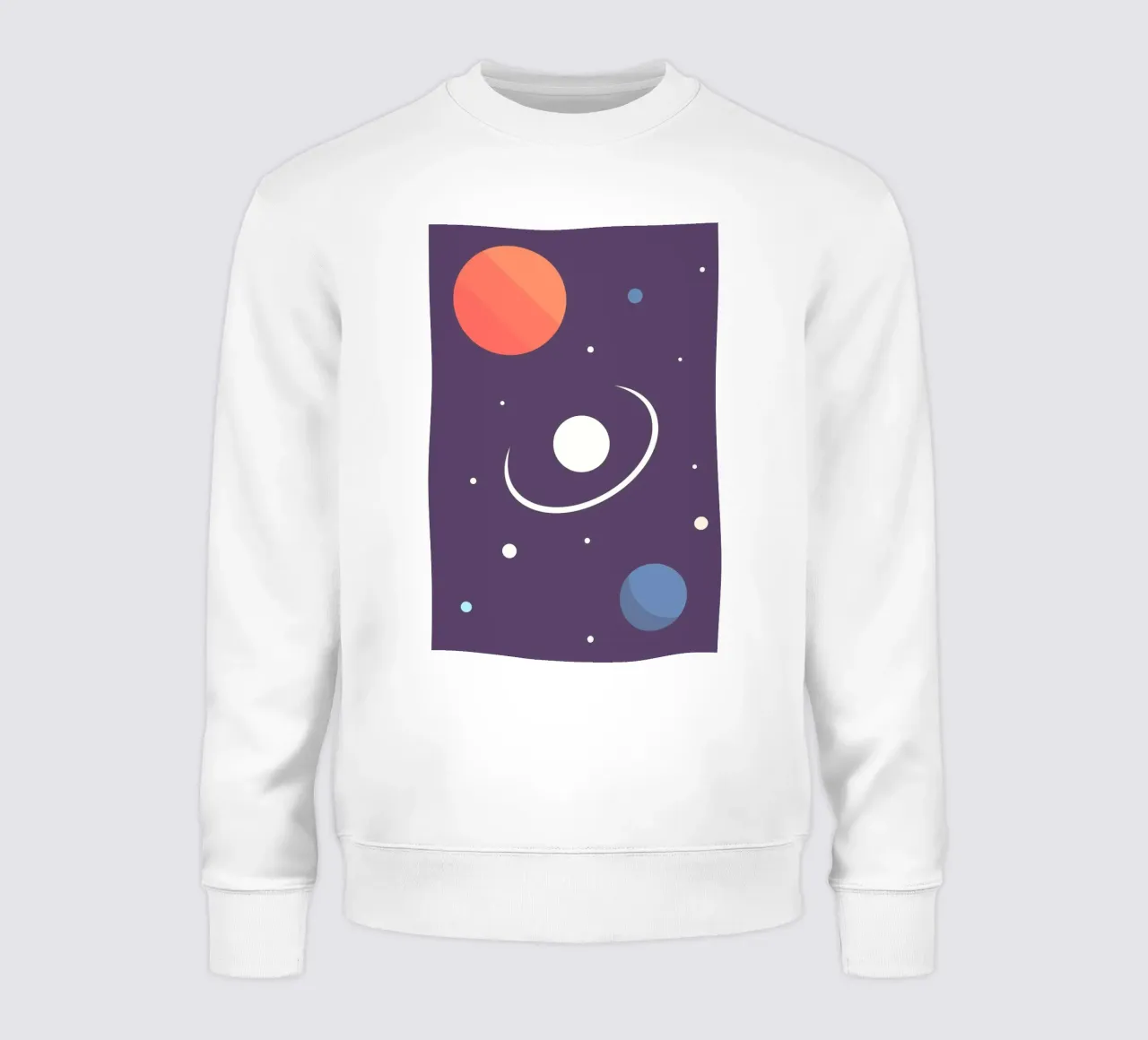 Planet Umlaufbahn Raum Sweatshirt von space words