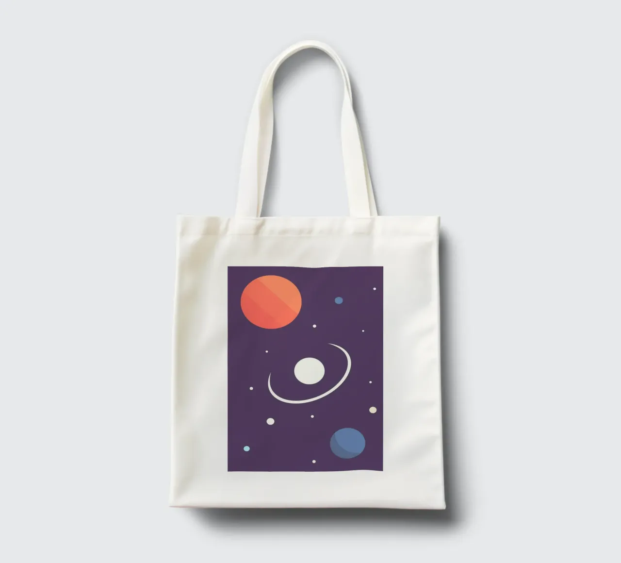Planet Umlaufbahn Raum Jutebeutel von space words