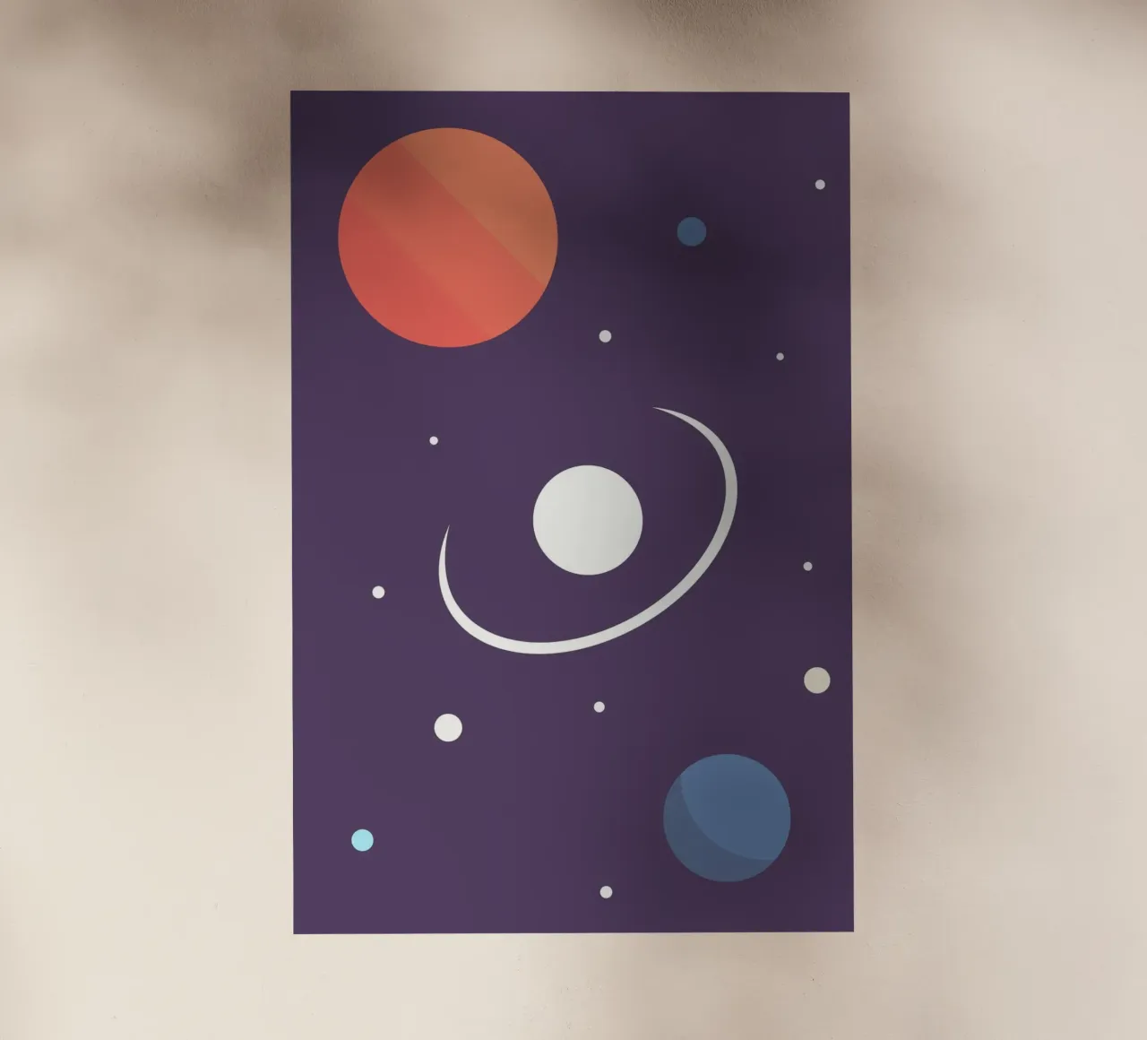 planet orbit space backlit film by space words
