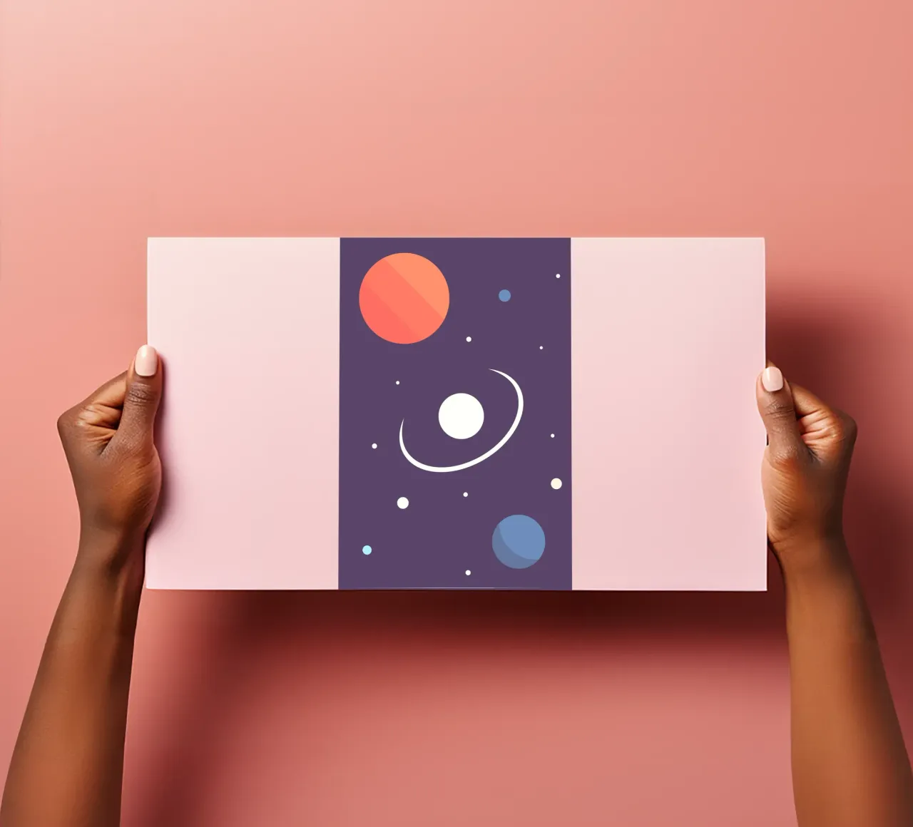 Planet Umlaufbahn Raum Stickerbogen von space words