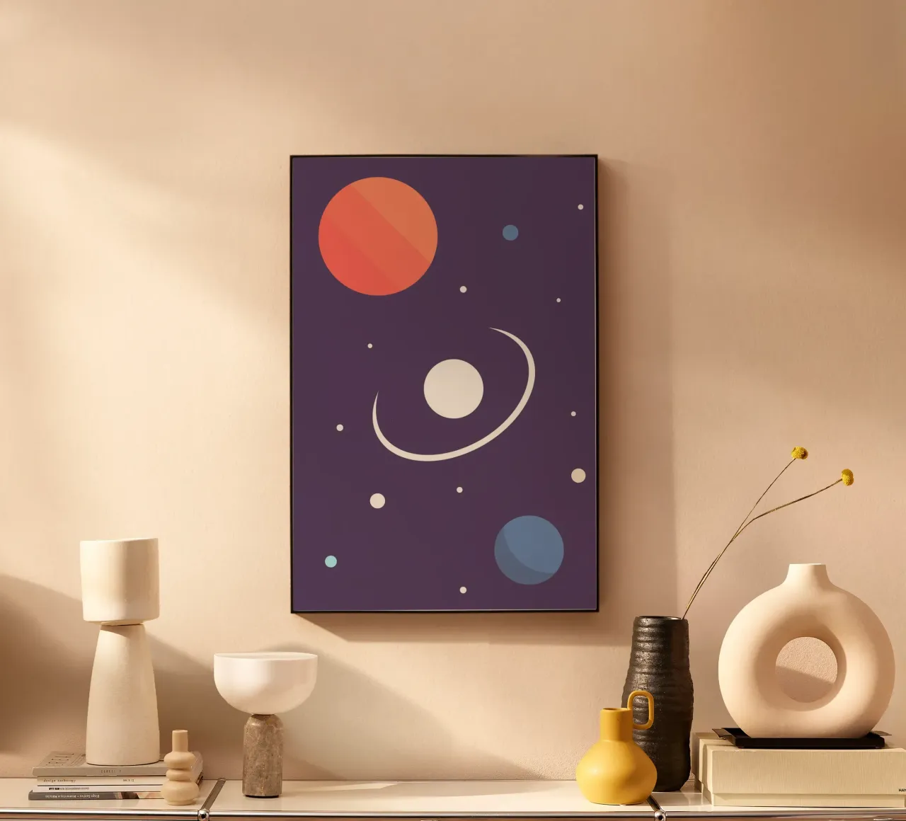 Planet Umlaufbahn Raum Alu-Dibond von space words