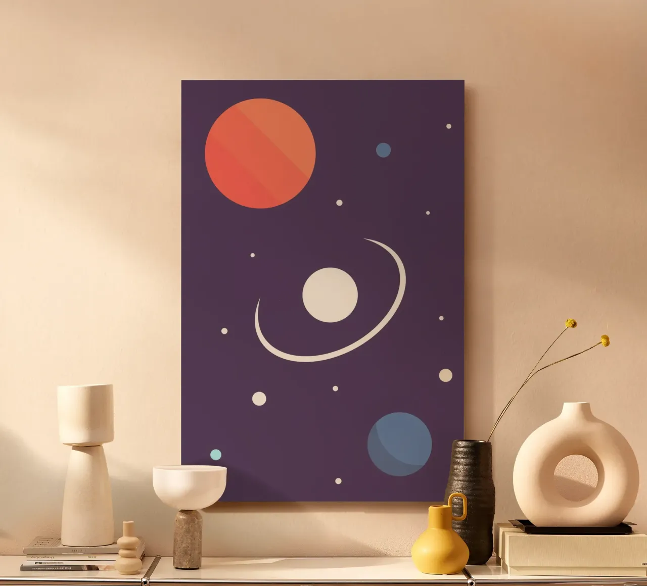 Planet Umlaufbahn Raum Alu-Dibond von space words