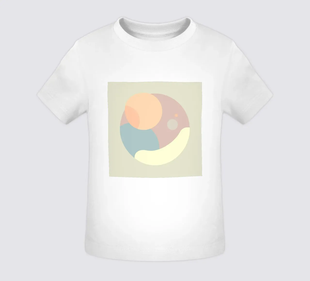 circle geometry shapes baby t-shirt by space words