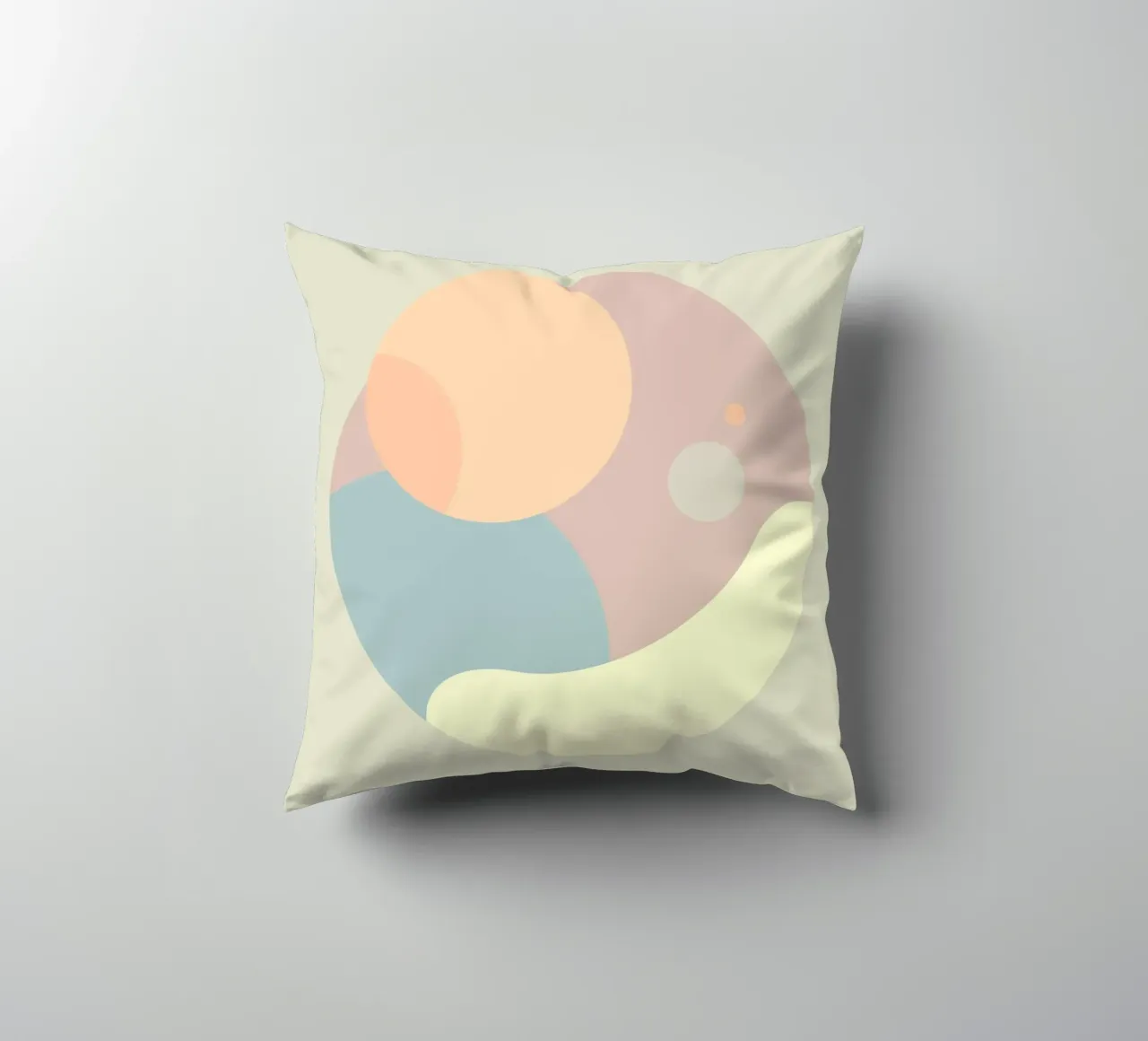 circle geometry shapes decorative cushion by space words