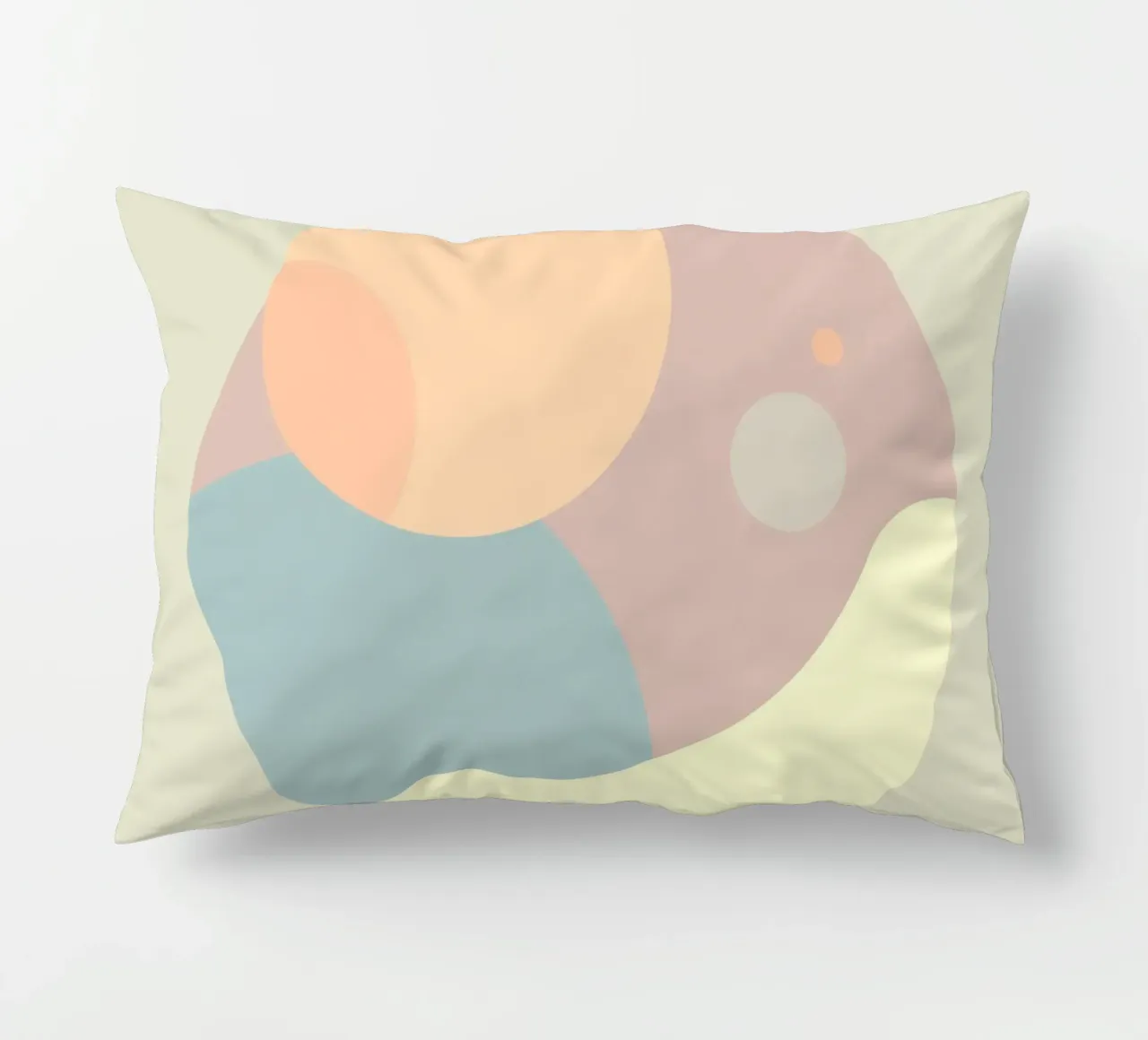 circle geometry shapes decorative cushion by space words