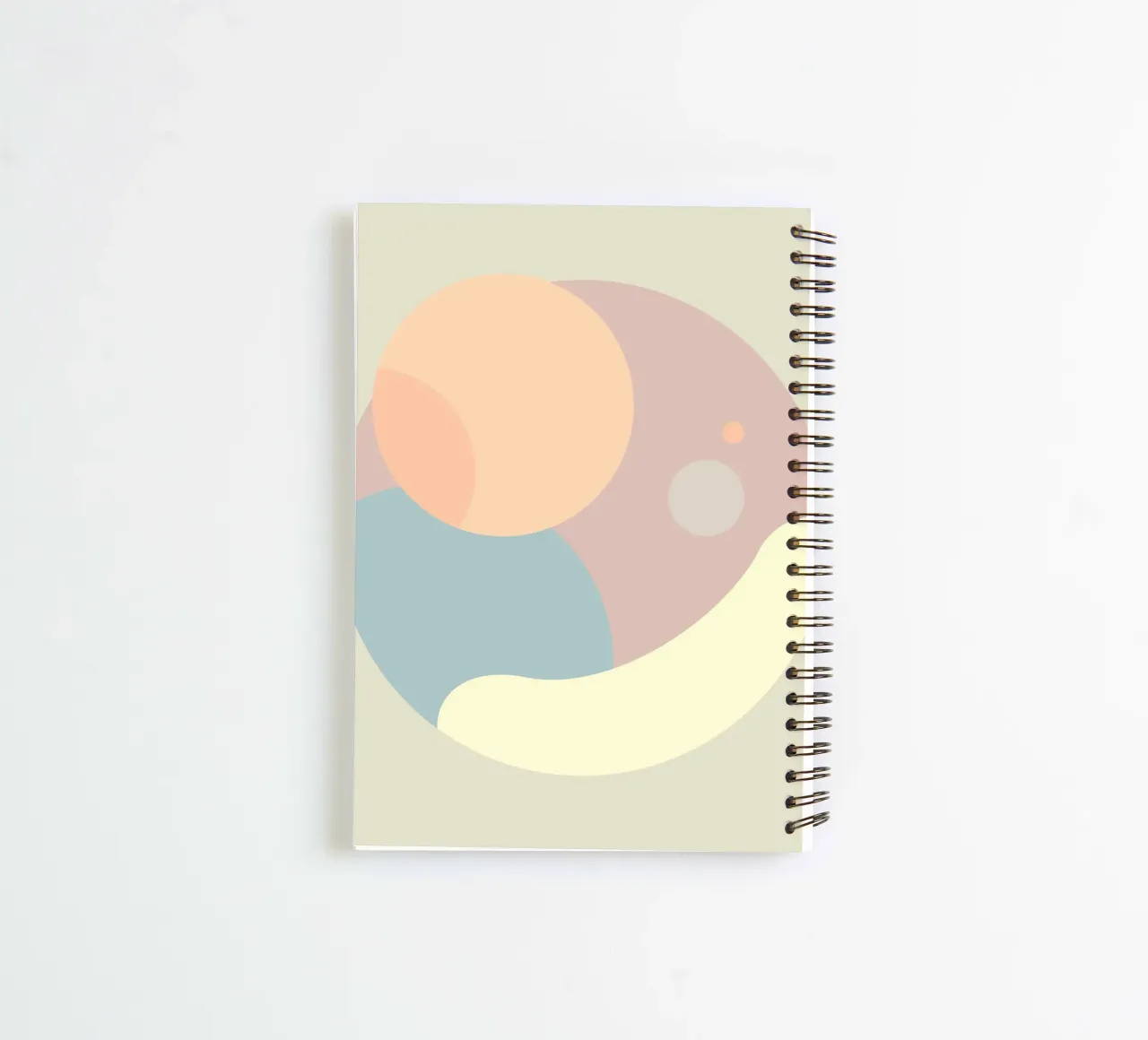 circle geometry shapes spiral notebook by space words
