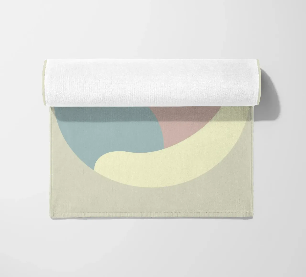 circle geometry shapes beach towel by space words