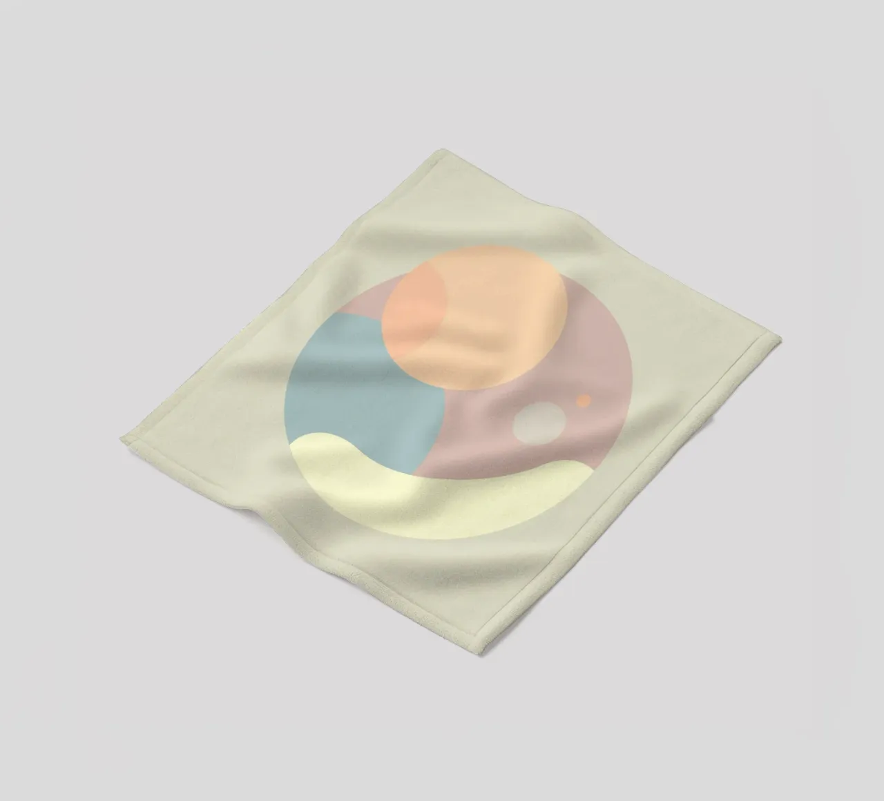 circle geometry shapes fleece blanket by space words