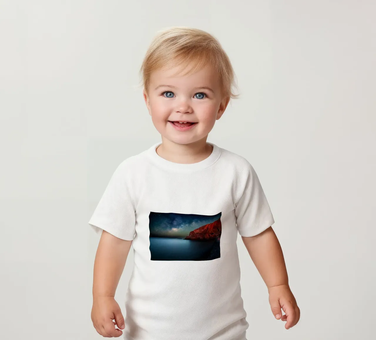 costa acqua calma maglietta neonato da space words