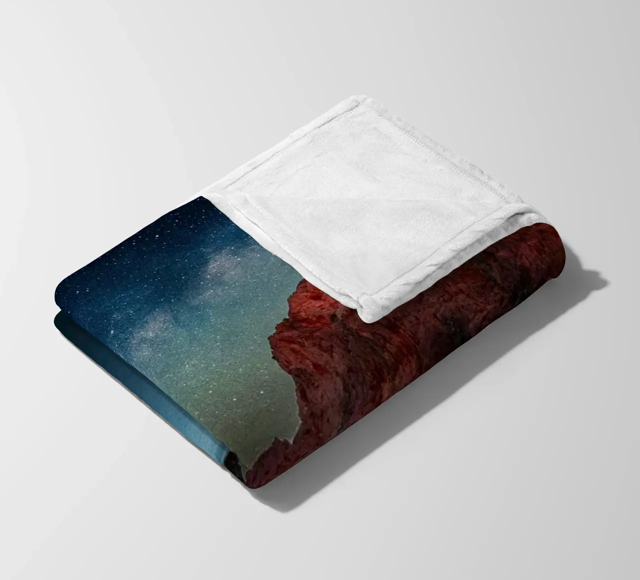 costa acqua calma coperta in pile da space words
