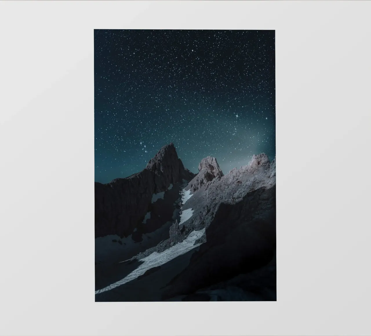 vallée au clair de lune calme papier peint photo de space words