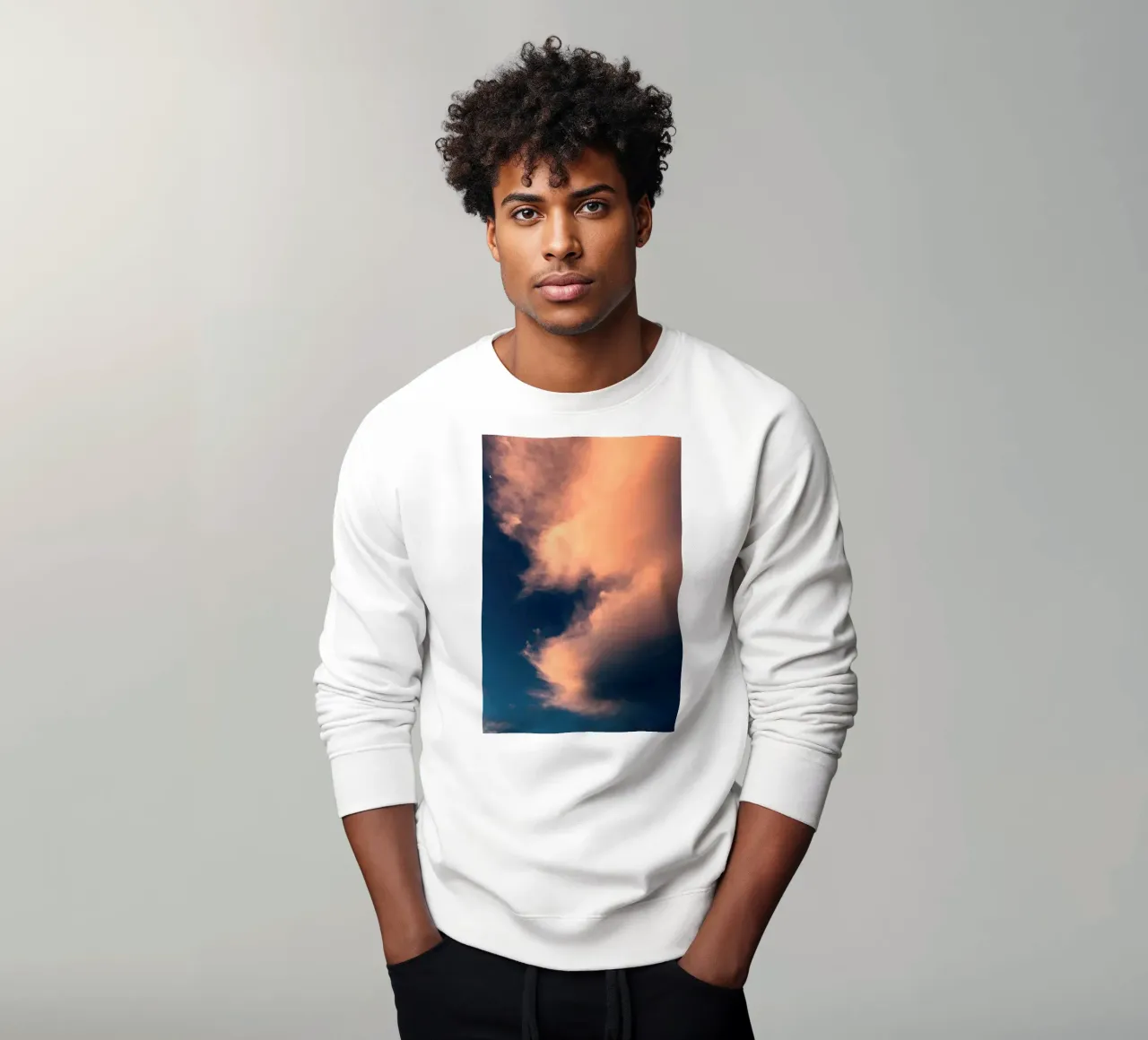 nature clouds sweatshirt by space words