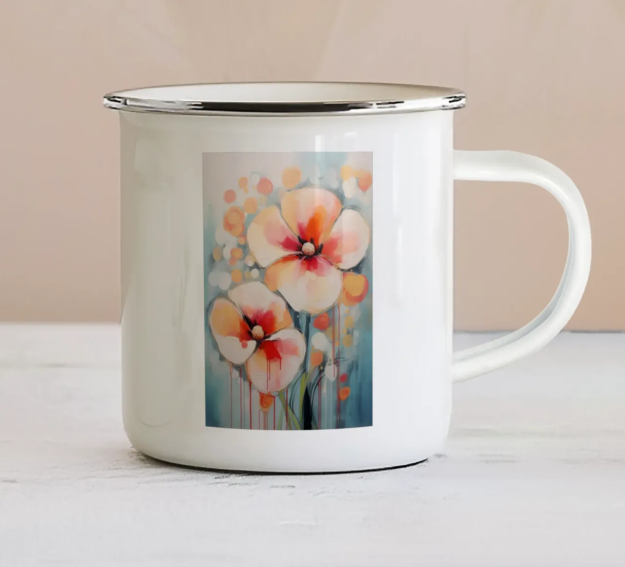 Arte da parete di Imagine tazza in smalto da Imagine