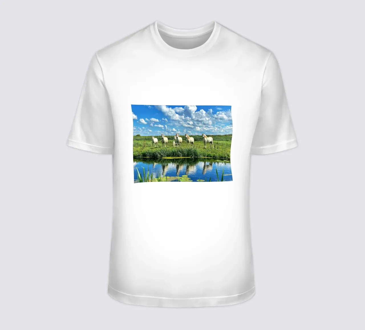 herd of horses wildlife t-shirt by Horsire