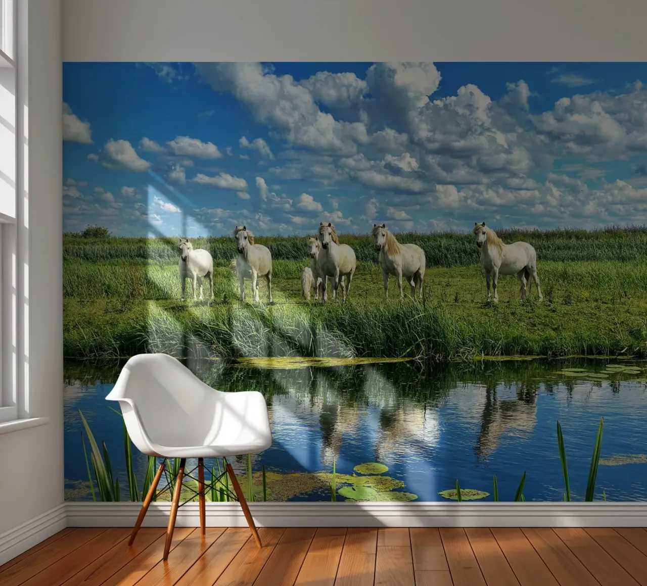 herd of horses wildlife photo wallpaper by Horsire