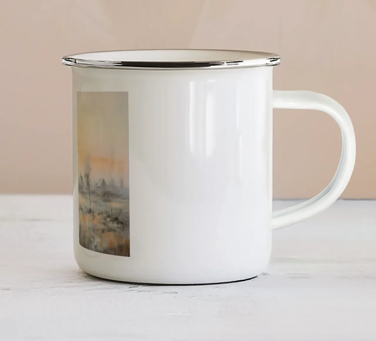 Arte da parete di Imagine tazza in smalto da Imagine