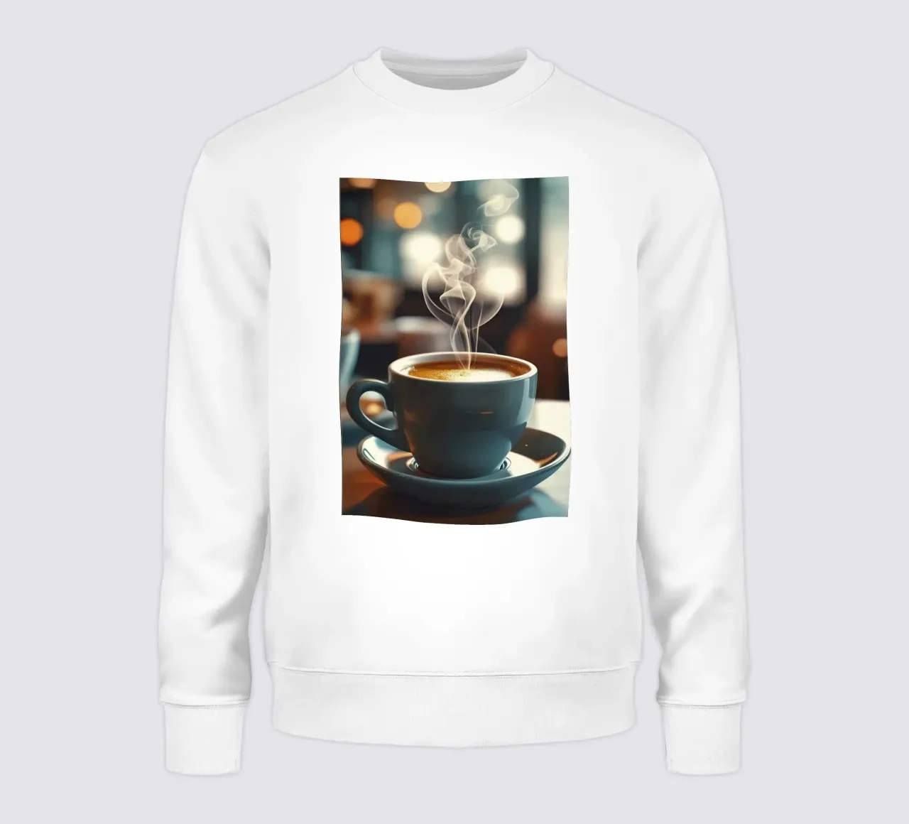 tazza caffè piattino vapore felpa da cofa home