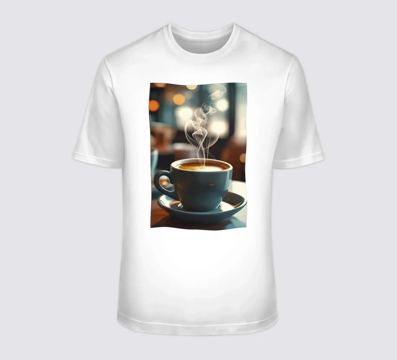 Kaffeetasse Untertasse Dampf T-Shirt von cofa home
