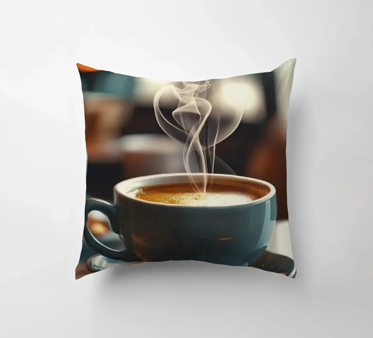 Kaffeetasse Untertasse Dampf Kissen von cofa home