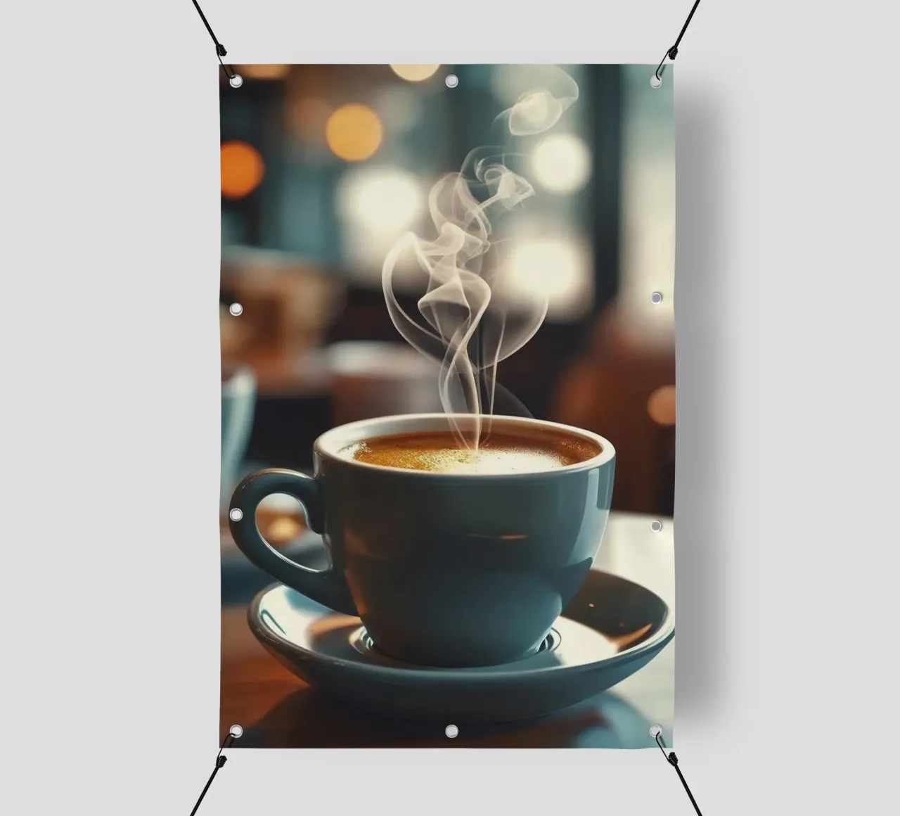 tazza caffè piattino vapore telo in pvc da cofa home