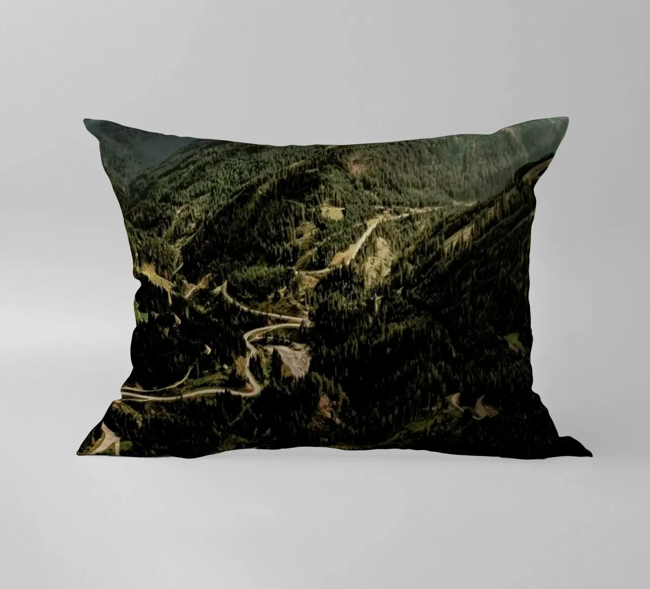 Roadtrip Through The Woods cuscino da Sebastian Hilgetag