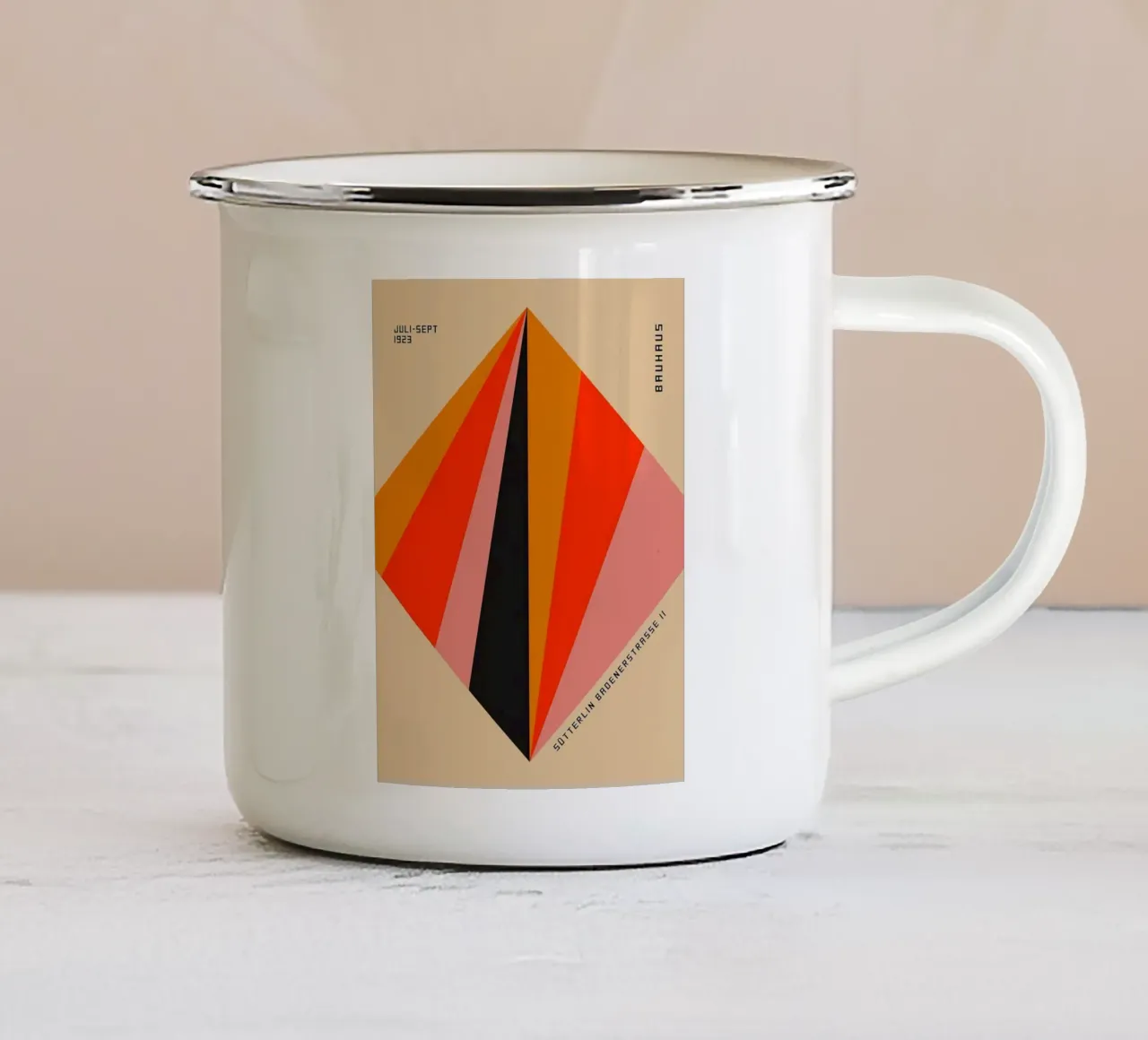 Bauhaus tazza in smalto da Brooke