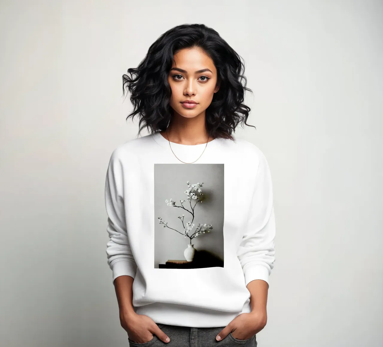 Branch with Blossoms Sweatshirt von treechild