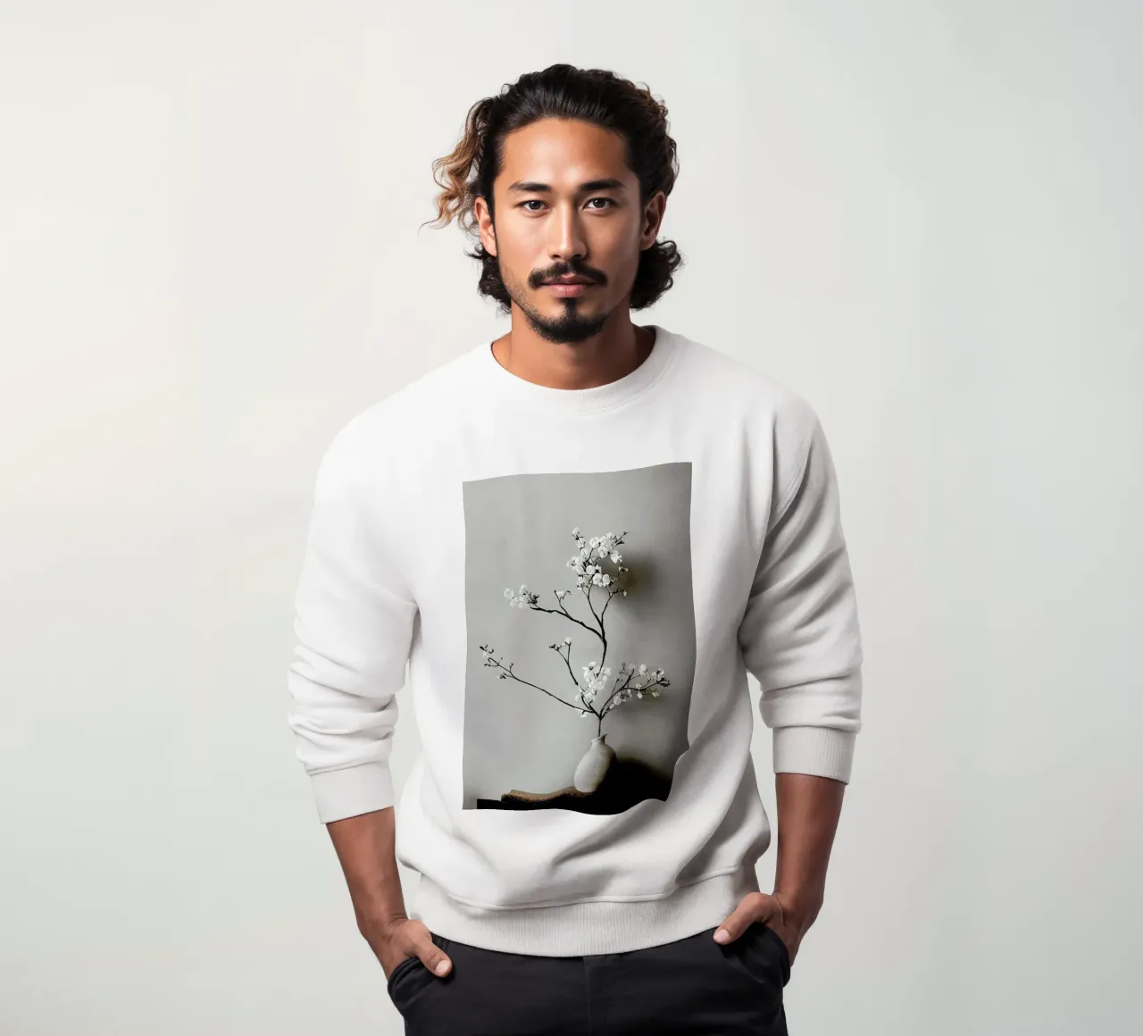 Branch with Blossoms sweatshirt van treechild