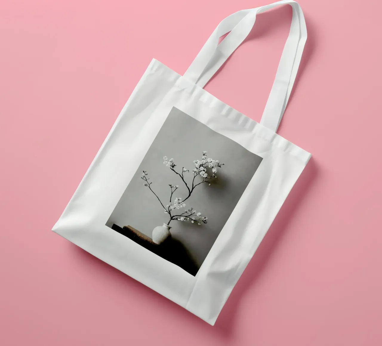 Branch with Blossoms borsa in juta da treechild