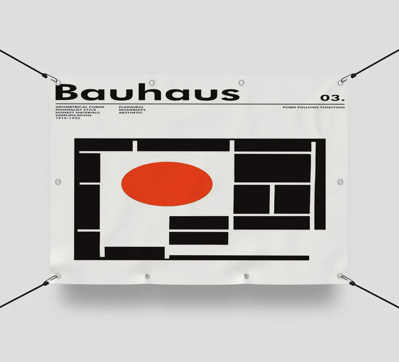 Bauhaus telo in pvc da Brooke