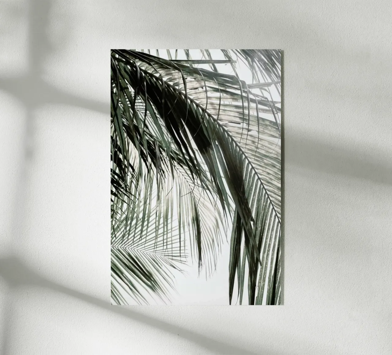 Green Palm Shades And Shadows acryl van Studio Nahili