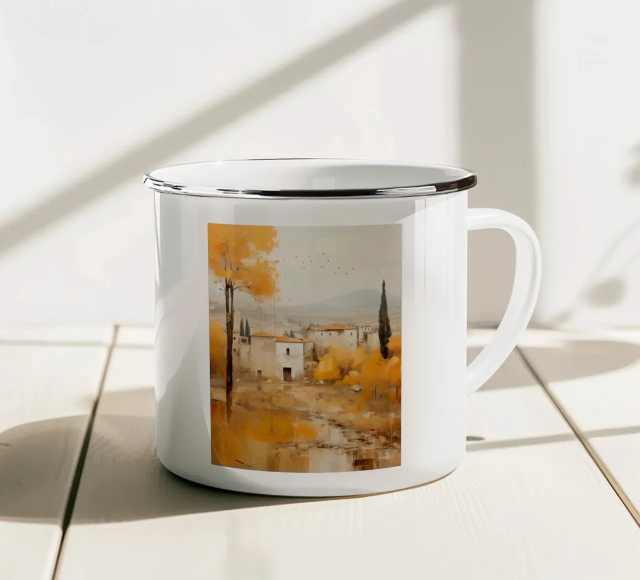 Arte da parete di Imagine tazza in smalto da Imagine