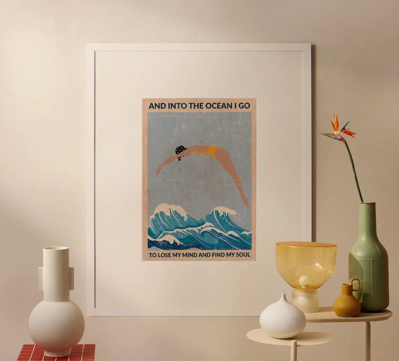 Into The Ocean poster by Antje Bader
