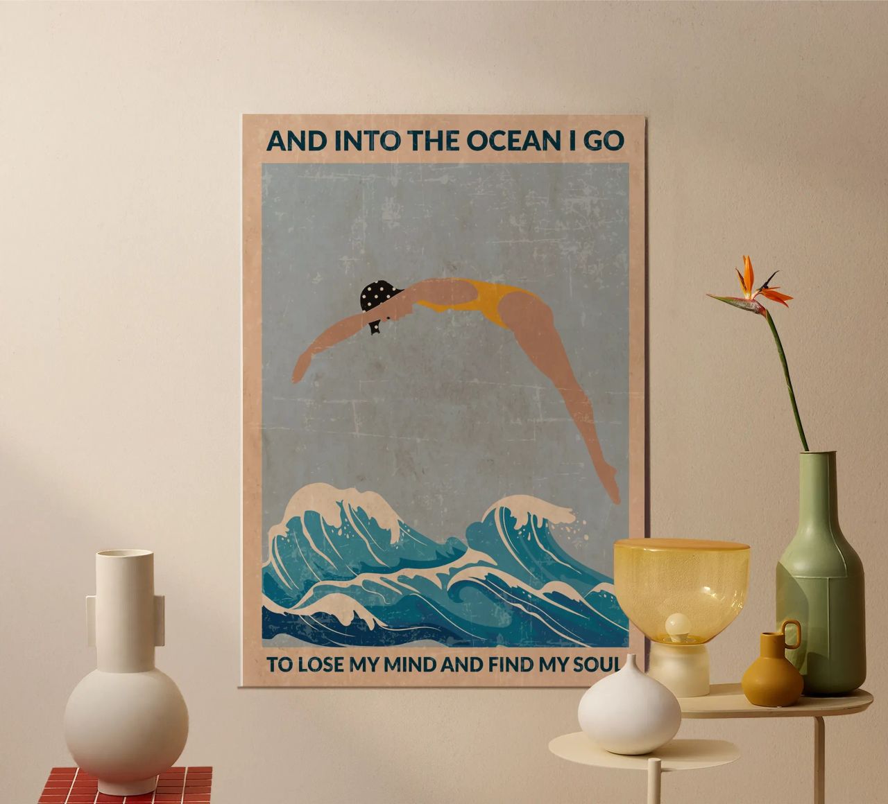 Into The Ocean poster by Antje Bader