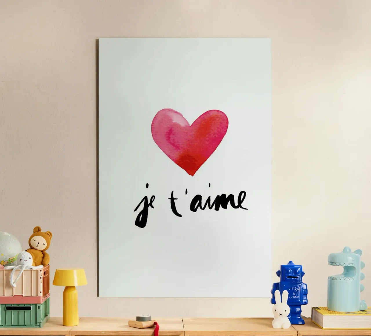 Je t'aime alluminio dibond da Ekaterina Koroleva