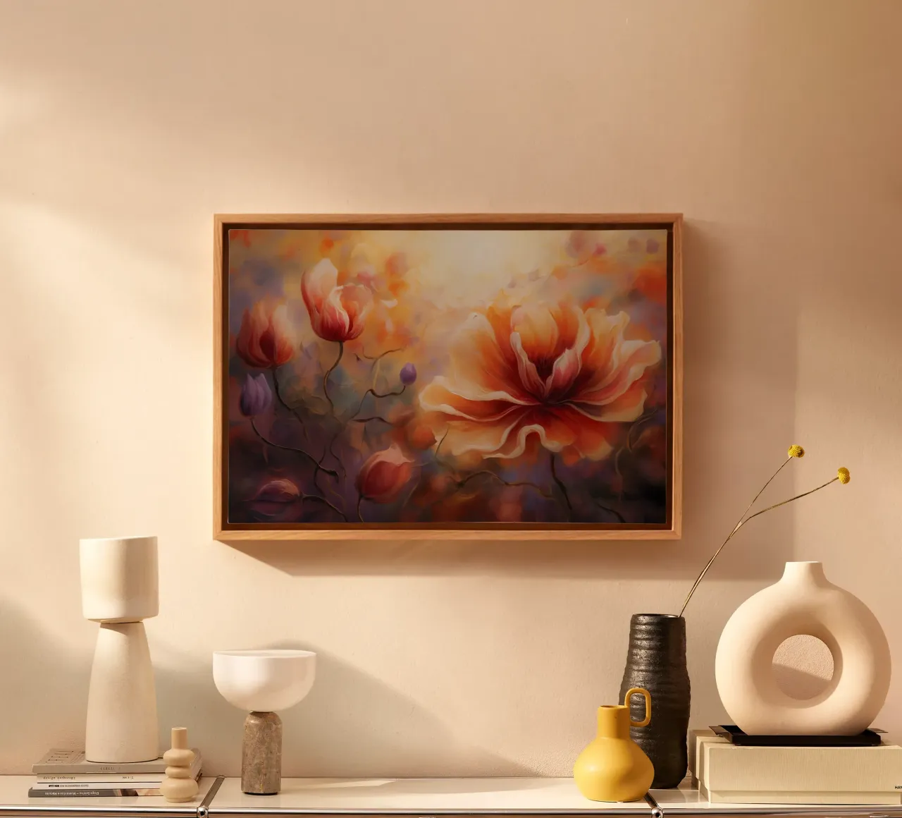 Muurkunst van Imagine canvas met Baklijst van Imagine