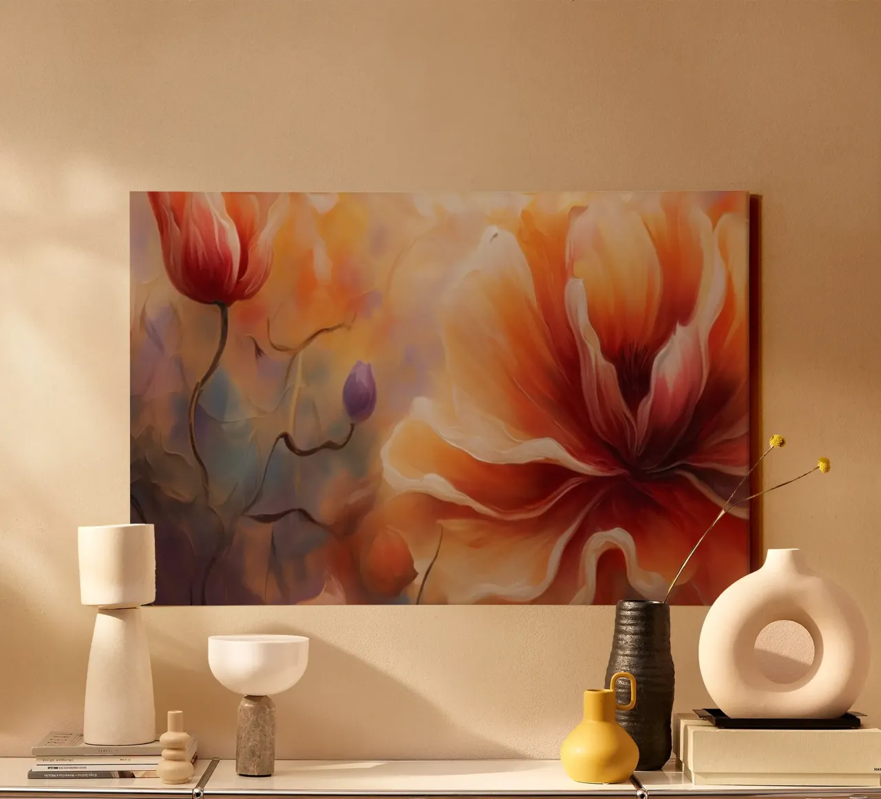 Muurkunst van Imagine canvas met Baklijst van Imagine