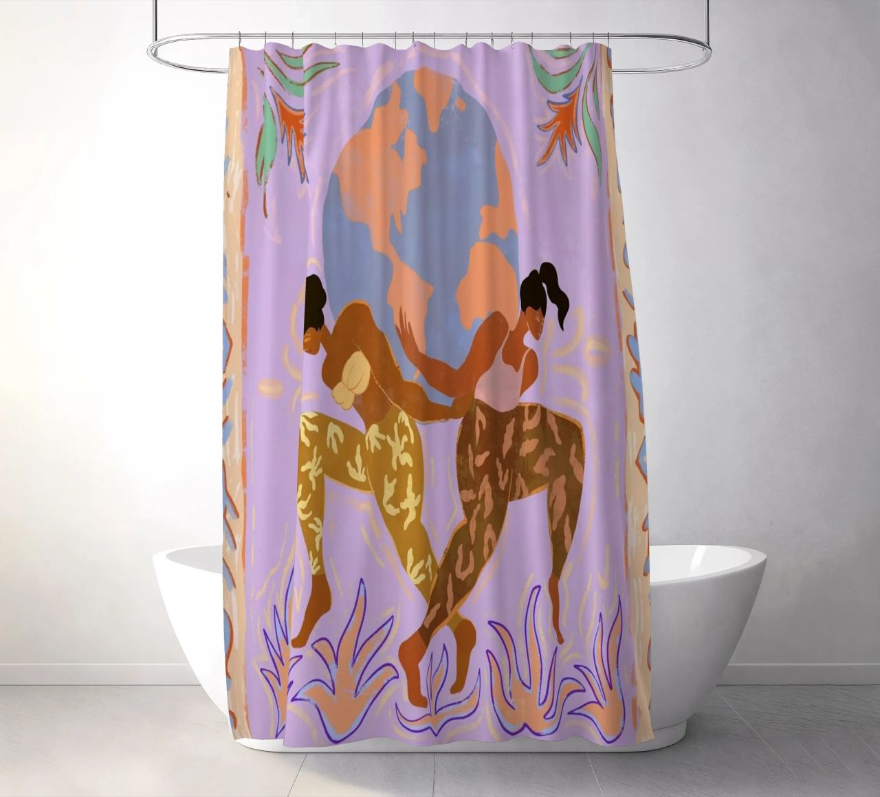 Women Rule The World rideau de douche de Arty Guava