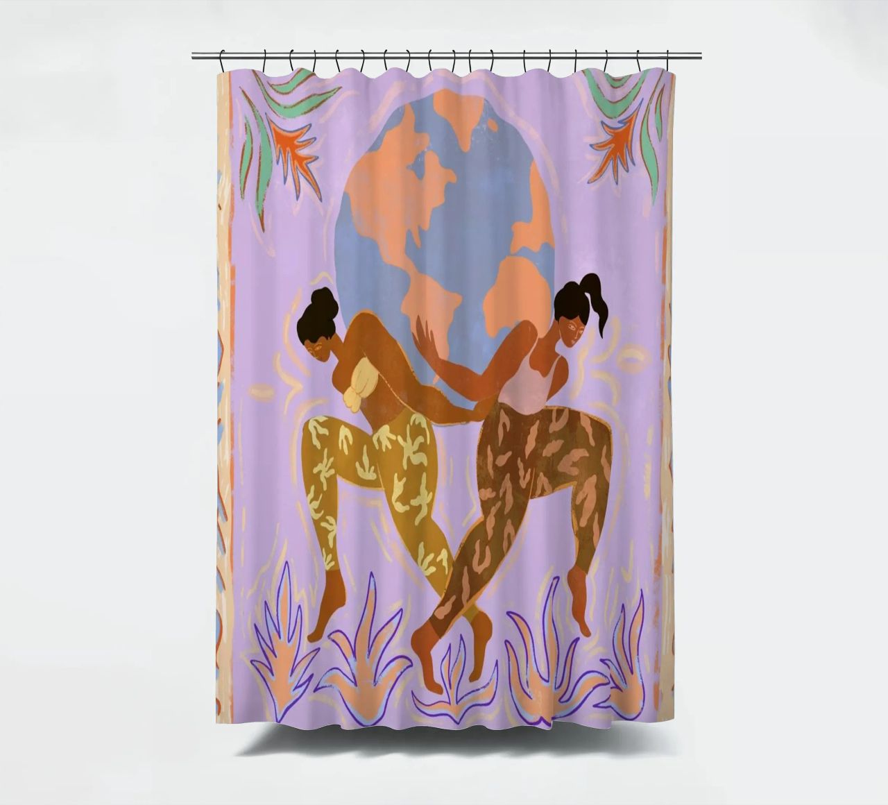 Women Rule The World rideau de douche de Arty Guava