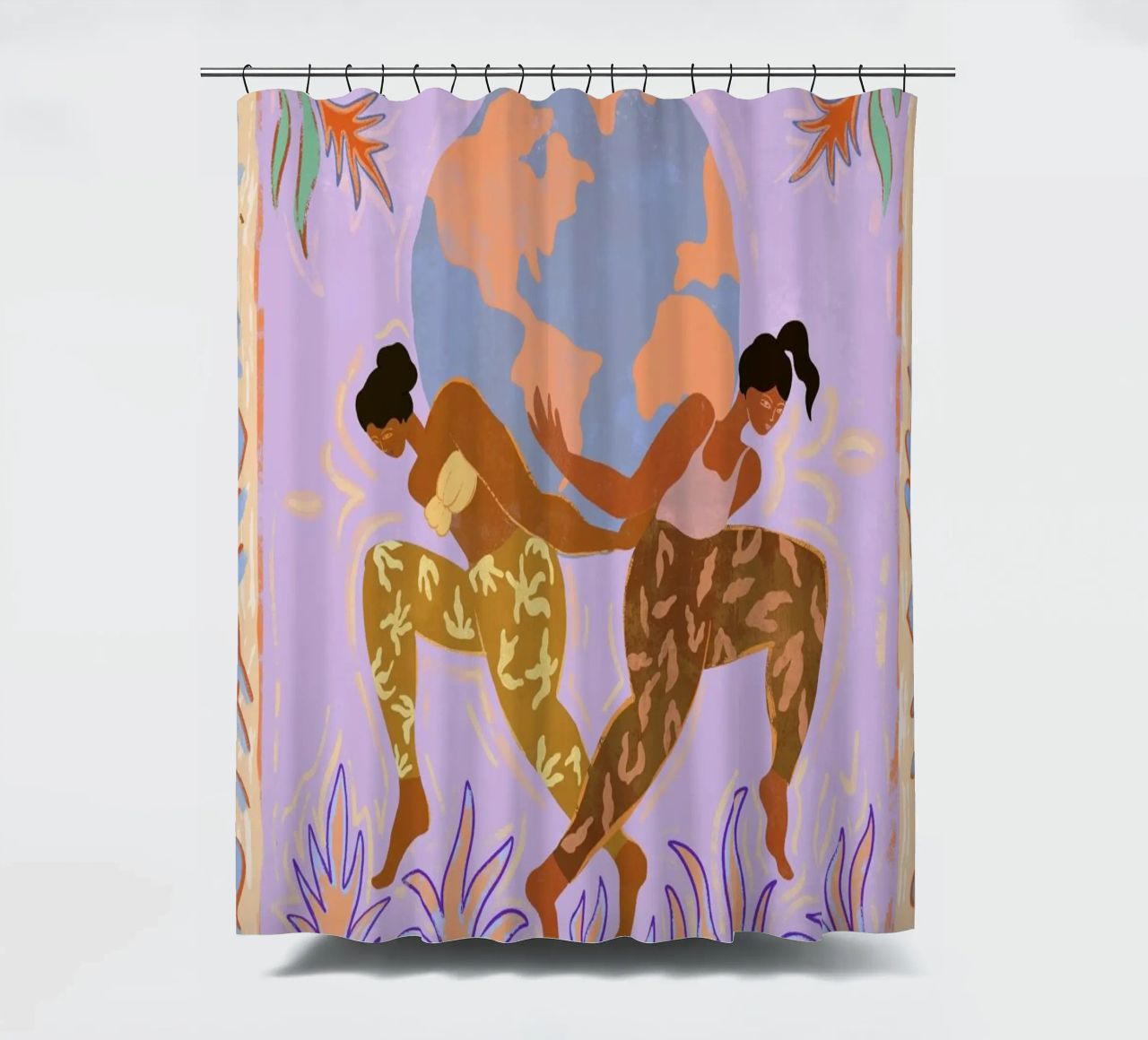 Women Rule The World rideau de douche de Arty Guava