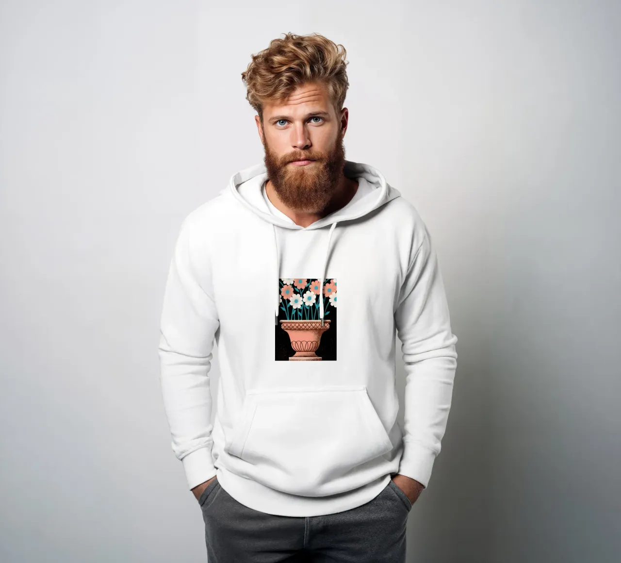 Piante da fiore in vaso felpa con cappuccio da SOUL SHOP
