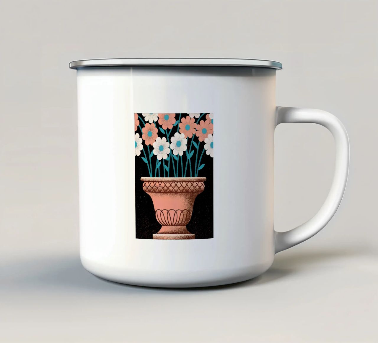 Piante da fiore in vaso tazza in smalto da SOUL SHOP