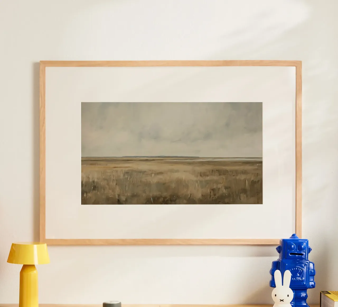 Wandkunst von Imagine Poster mit Holzrahmen von Imagine
