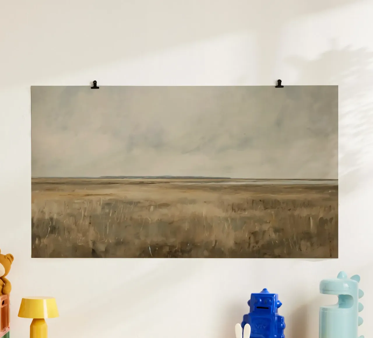 Wandkunst von Imagine Poster mit Holzrahmen von Imagine