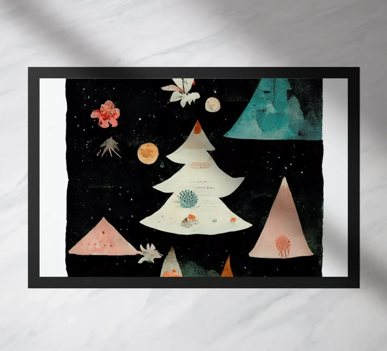 Paper Cut Winter Scene zerbino da treechild