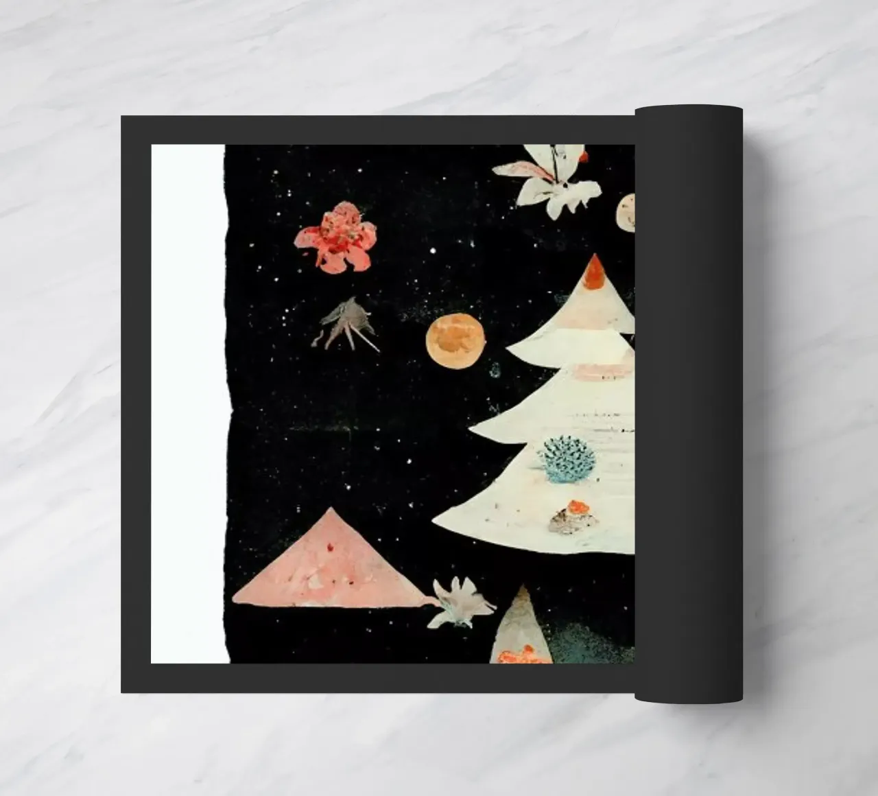 Paper Cut Winter Scene zerbino da treechild