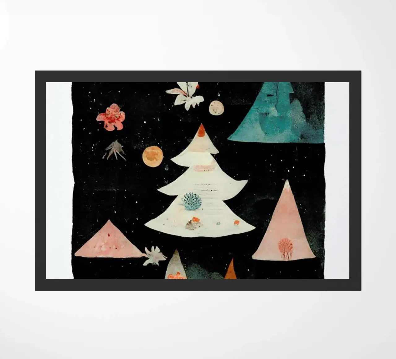 Paper Cut Winter Scene zerbino da treechild